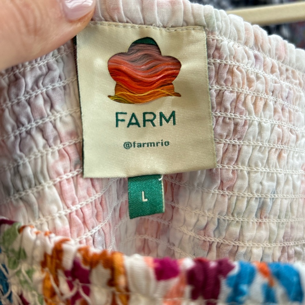 Farm Rio floral smocked skirt - Picture 2 of 3